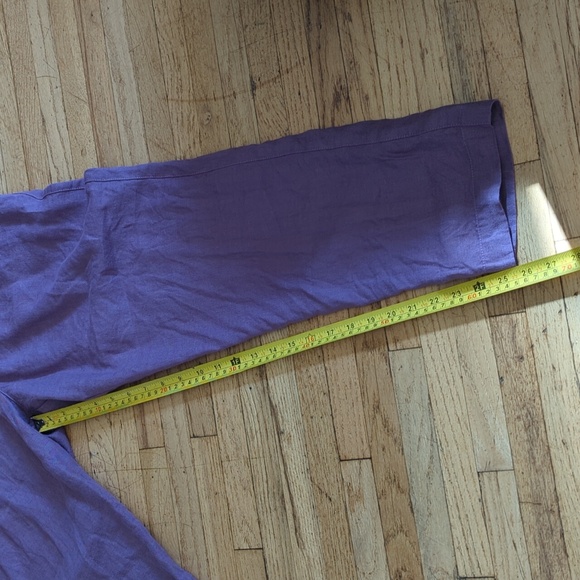 Loose Linen Pants, Dusty Lavender, Women's Size M/L - Picture 14 of 16